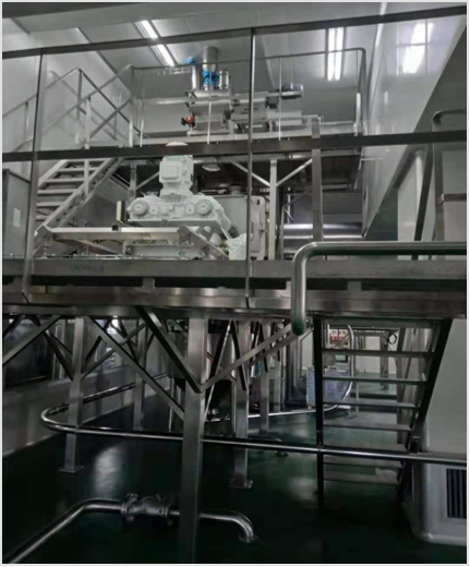 Twin-paddle pull-out mixer