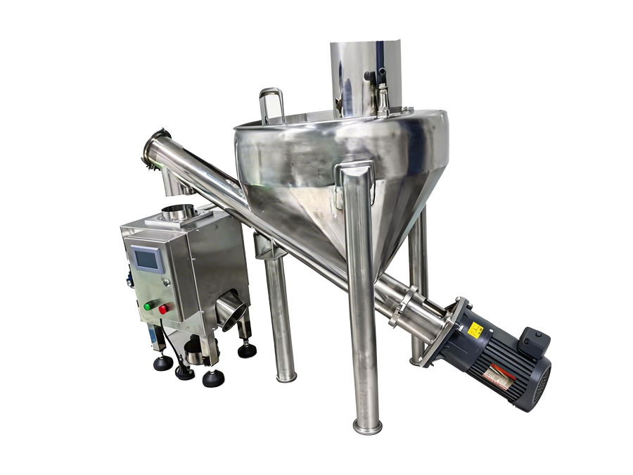 Screw powder conveying system