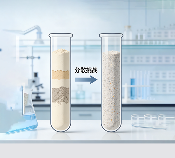 Difficulty in Homogenizing and Dispersing Light/Heavy Powders, Ultra-Fine Powders, and Trace Elements